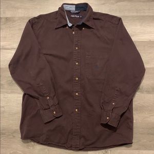 Vintage Plum Nautica Button Down Shirt